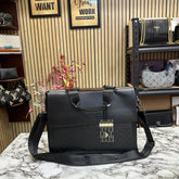 Giorgio Armani Pure Black Leather  Bag
